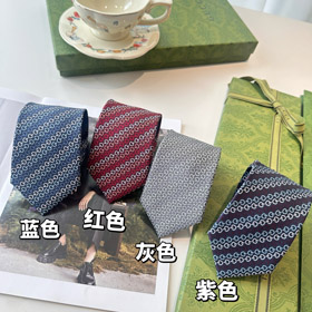 Gucci Vintage All-Over Jacquard Silk Tie-6583  